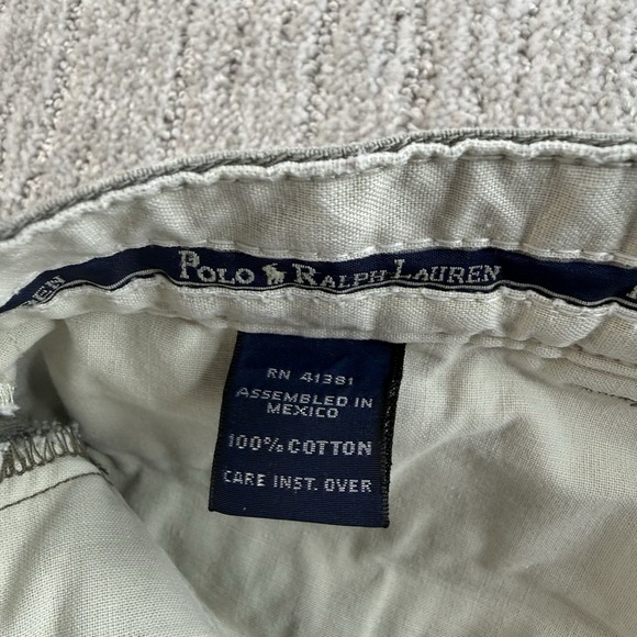 Vintage Polo Ralph Lauren Andrew Pant Men's Size 36x30 Chino Pleated Grey Green - Picture 5 of 11